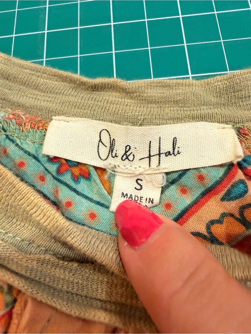 Oli & Hali Boho Oversized Patchwork Star Top Small - Picture 5 of 8